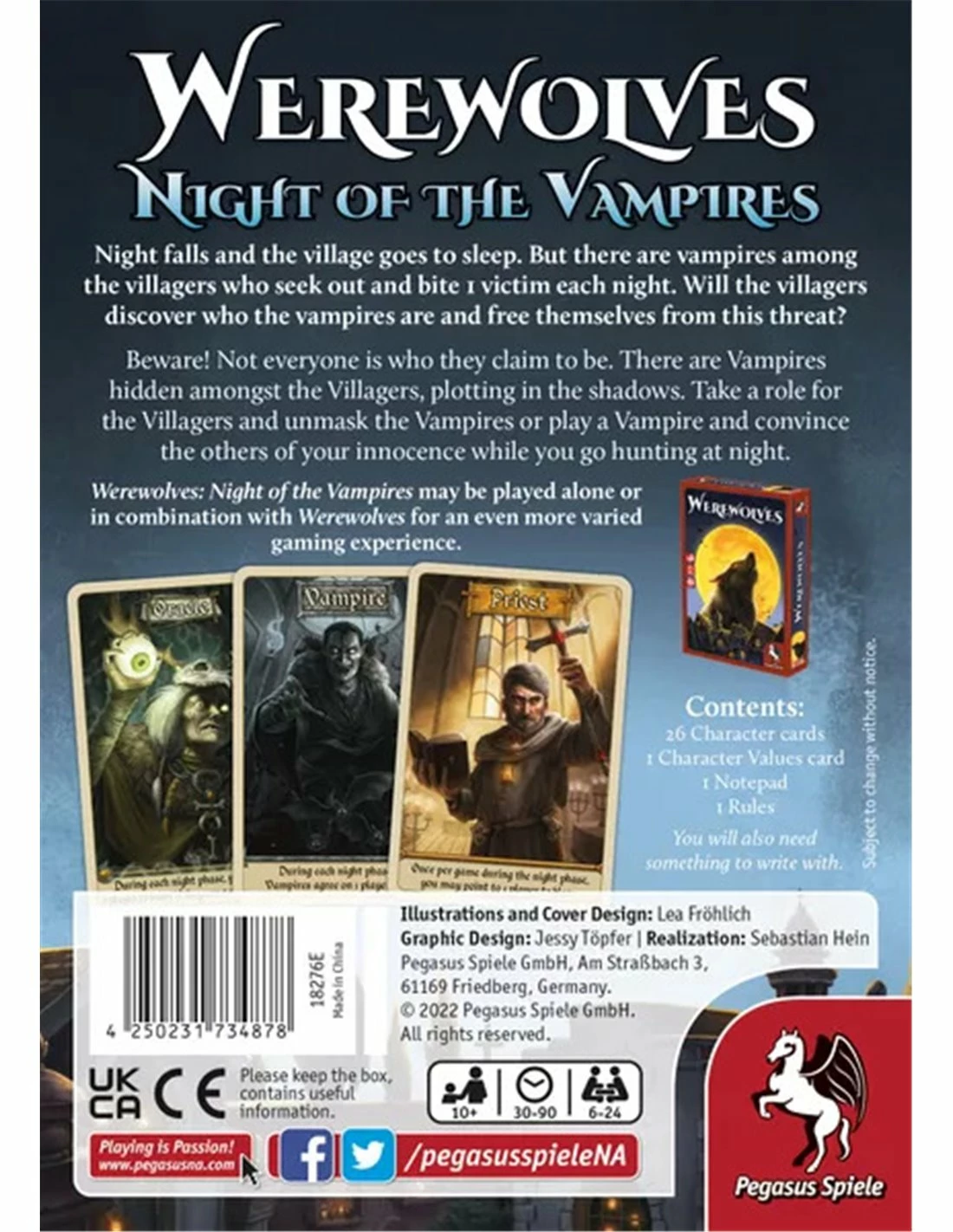 Pegasus Spiele Werewolves: Night Of The Vampires 2 Pegasus Spiele Werewolves: Night Of The Vampires - Afbeelding 2